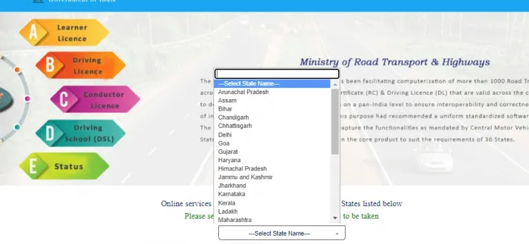 Download Learner Licence Online 2